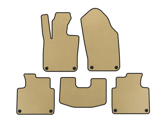 EVA Floor Mats (SD, Short Base, Beige) for Volvo S90/V90 2016- - image 1