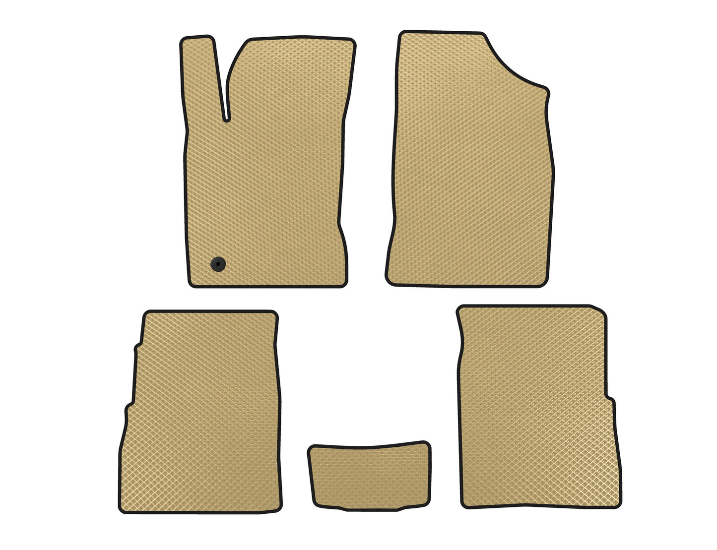 EVA Floor Mats (Hatchback, 5-Door, Facelift, Beige) for Chrysler PT Cruiser 2000-2010 - image 1