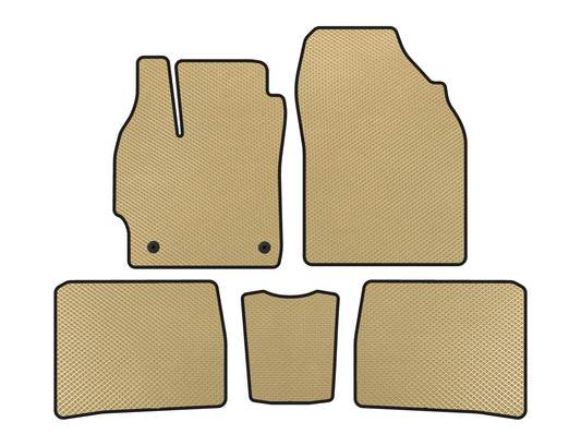 EVA Floor Mats (LB, Beige) for Toyota Prius 2009-2015 - image 1