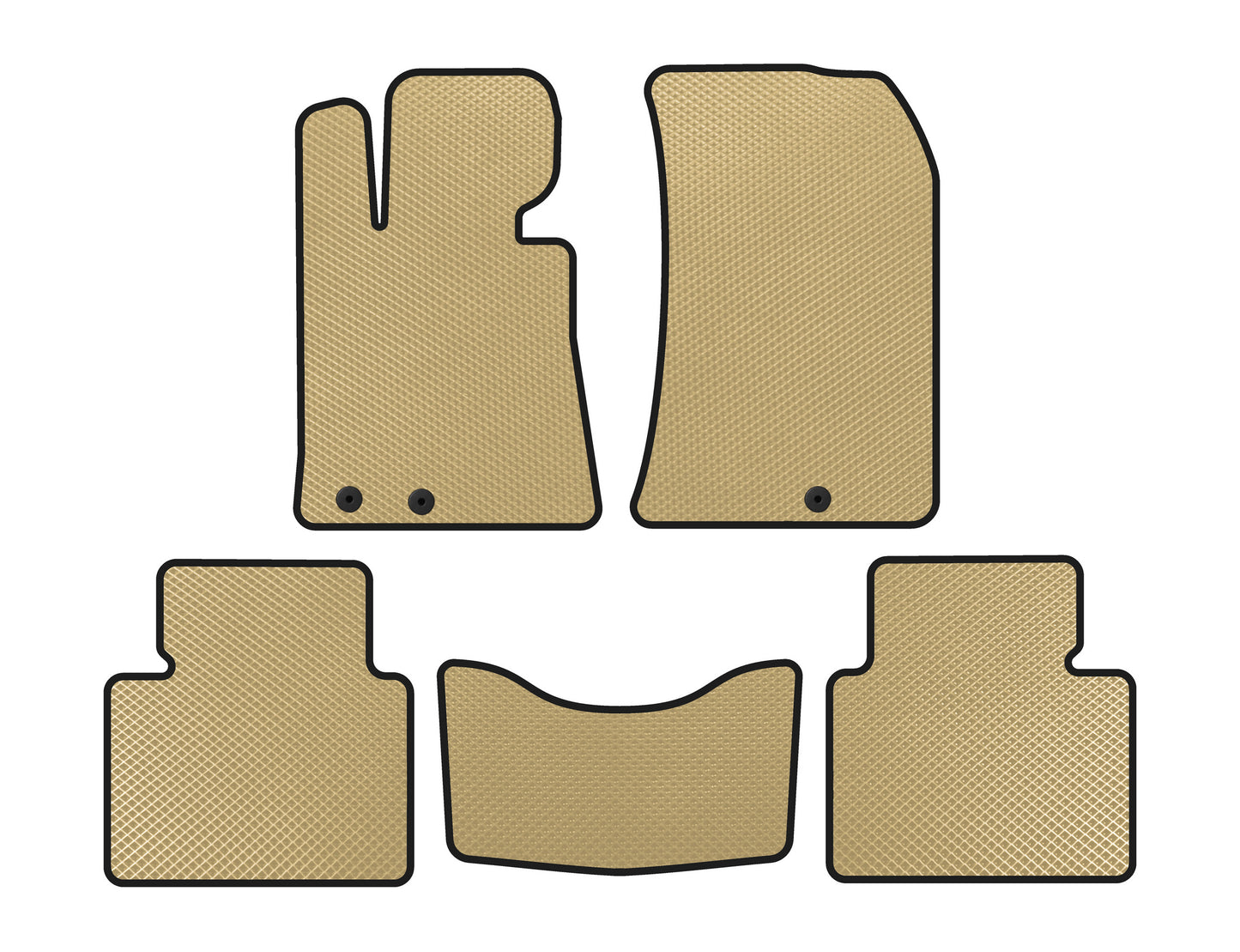 EVA Floor Mats (Beige) for Hyundai Genesis BH 2008-2013 - image 1
