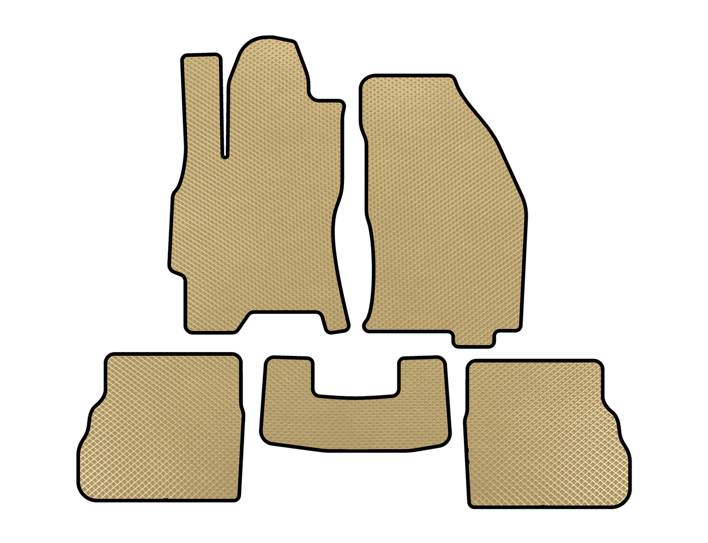 EVA Floor Mats (SD, Beige) for Ford Mondeo 1996-2001 - image 1