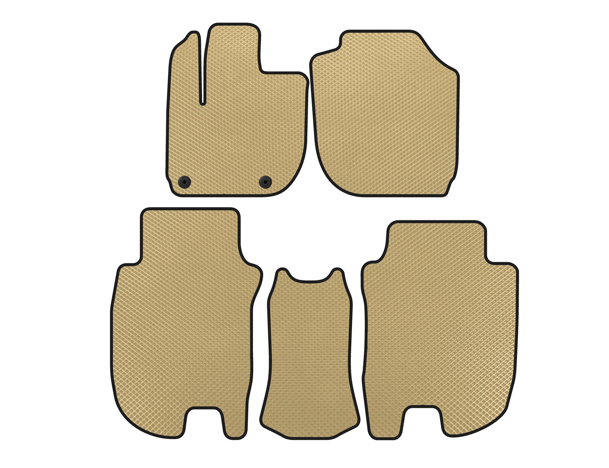 EVA Floor Mats (Beige) for Honda HR-V 2014-2021 - image 1