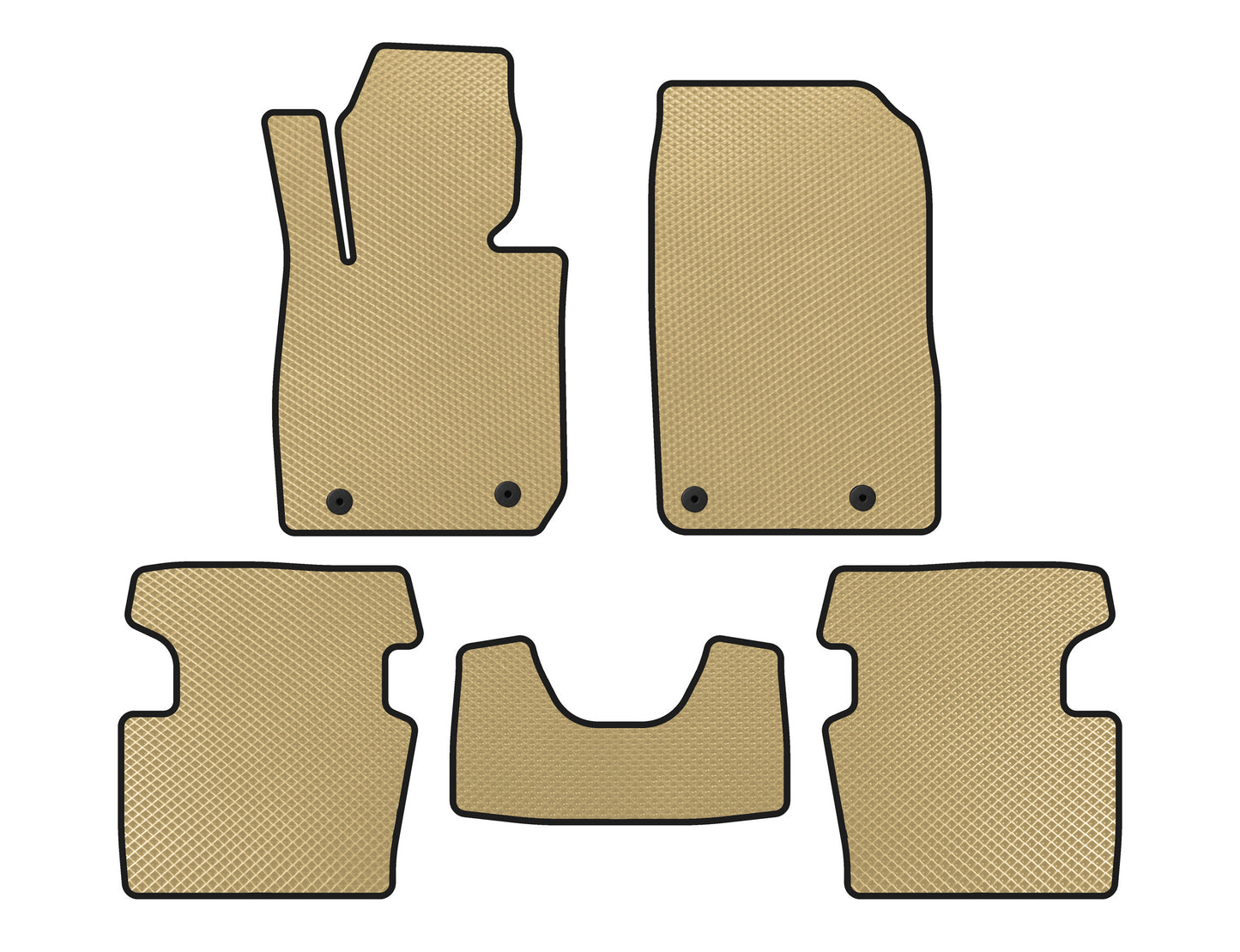 EVA Floor Mats (2018+, Beige) for Mazda CX-3 2015- - image 1