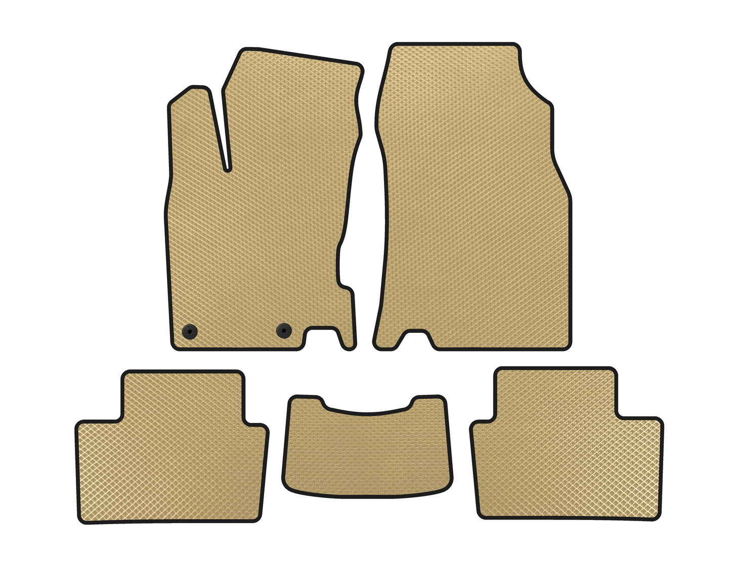 EVA Floor Mats (2015-2018, Beige) for Renault Kadjar 2015-2022 - image 1
