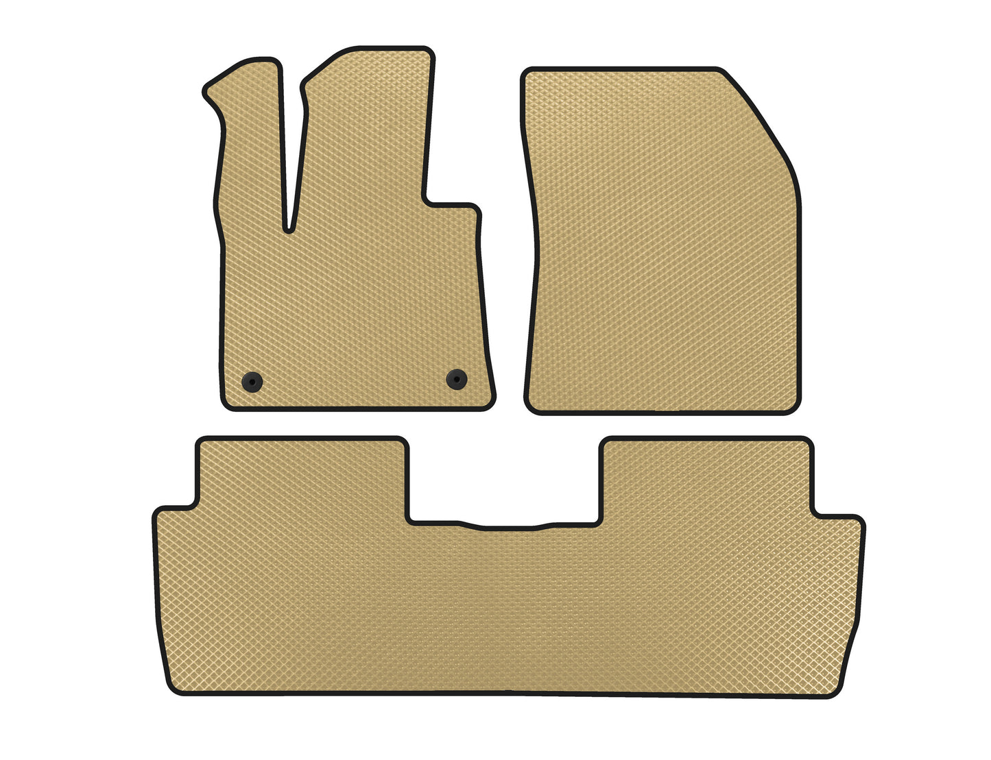 EVA Floor Mats (2016-2020, Beige) for Peugeot 5008 2016-2023 - image 1
