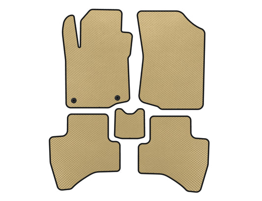 EVA Floor Mats (HB, Beige) for Peugeot 107 2005-2014 - image 1