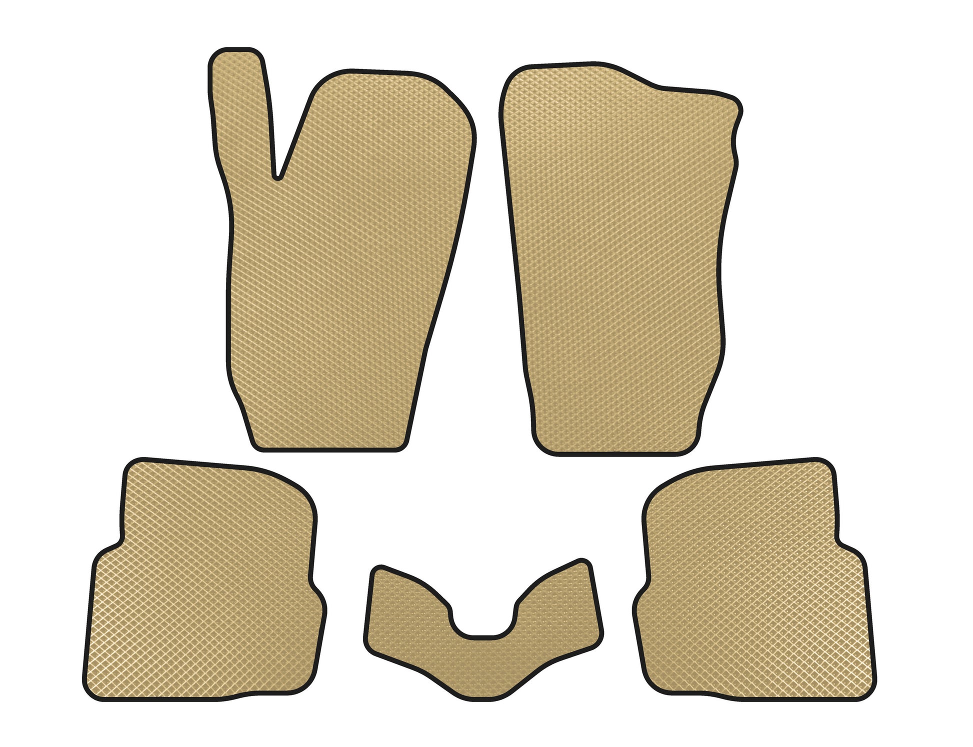 EVA Floor Mats (SD, Beige) for Seat Cordoba 2000-2009 - image 1