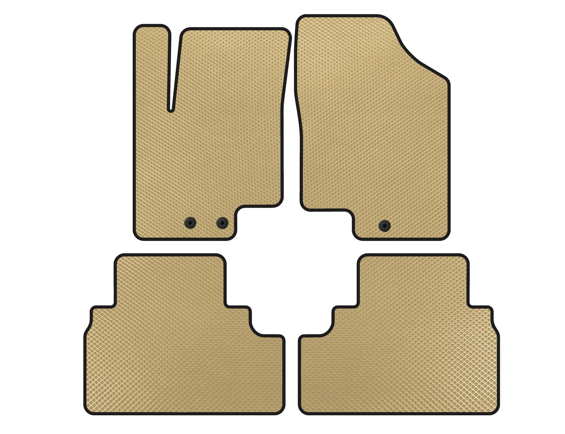 EVA Floor Mats (Beige) for Kia Venga 2010-2019 - image 1