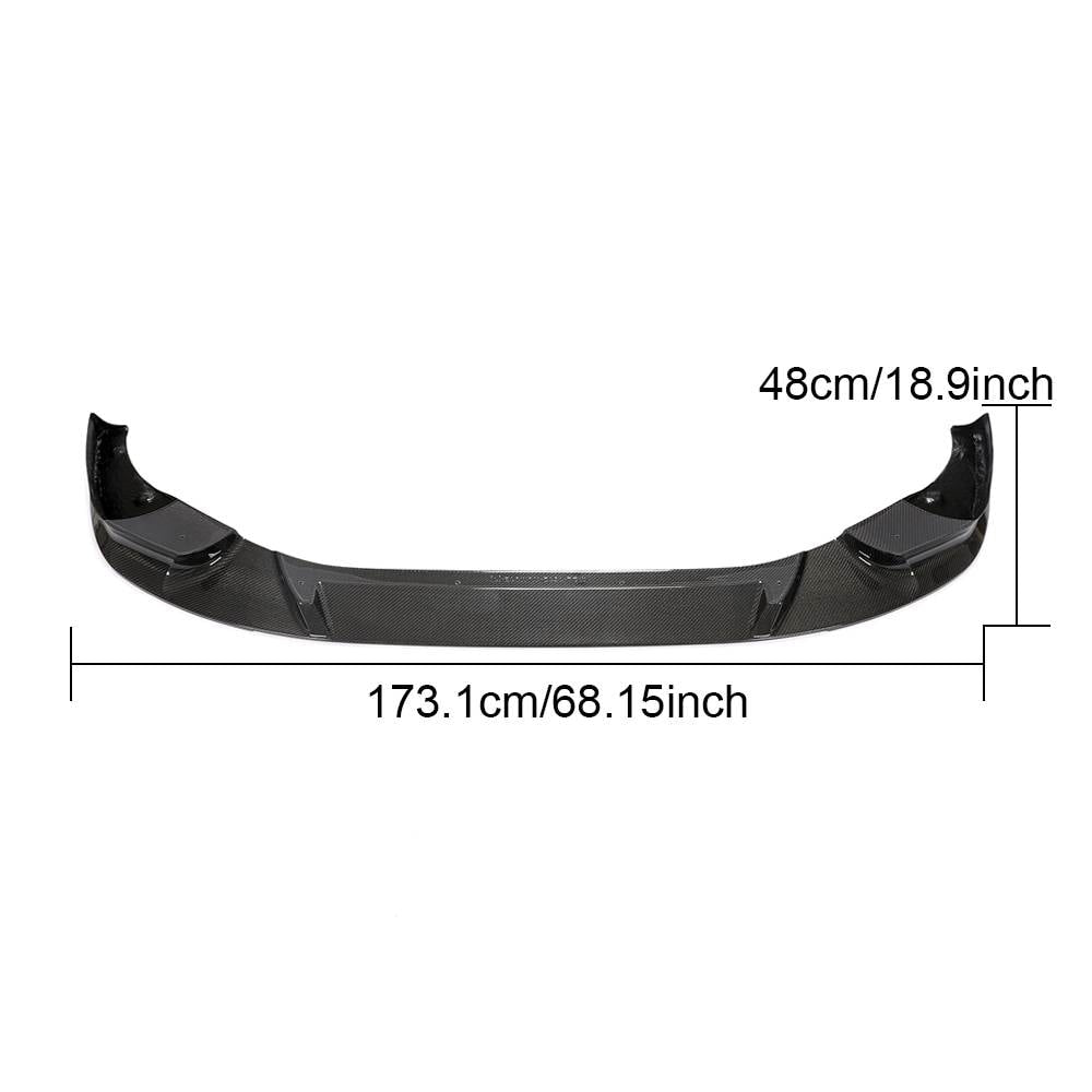 Front Bumper Lip Carbon Fiber V1 (for F98 2019-2021) for BMW X4 G02 2018- - image 11