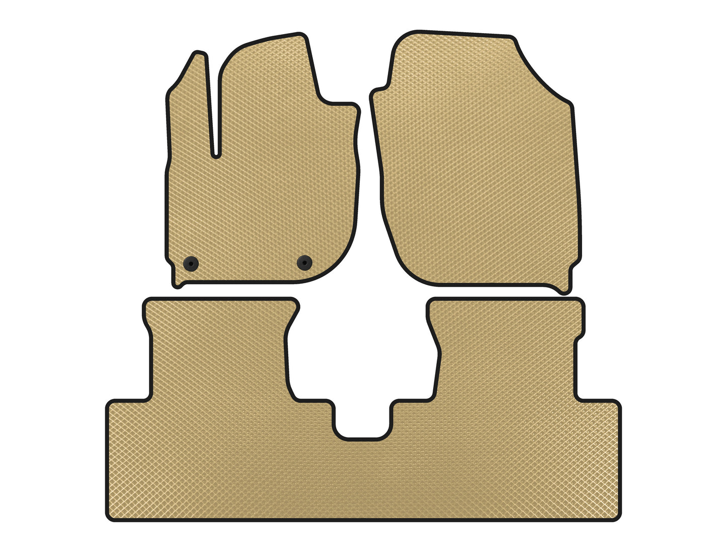 EVA Floor Mats (Electro, Beige) for Honda X-NV/Ciimo X-NV 2019- - image 1