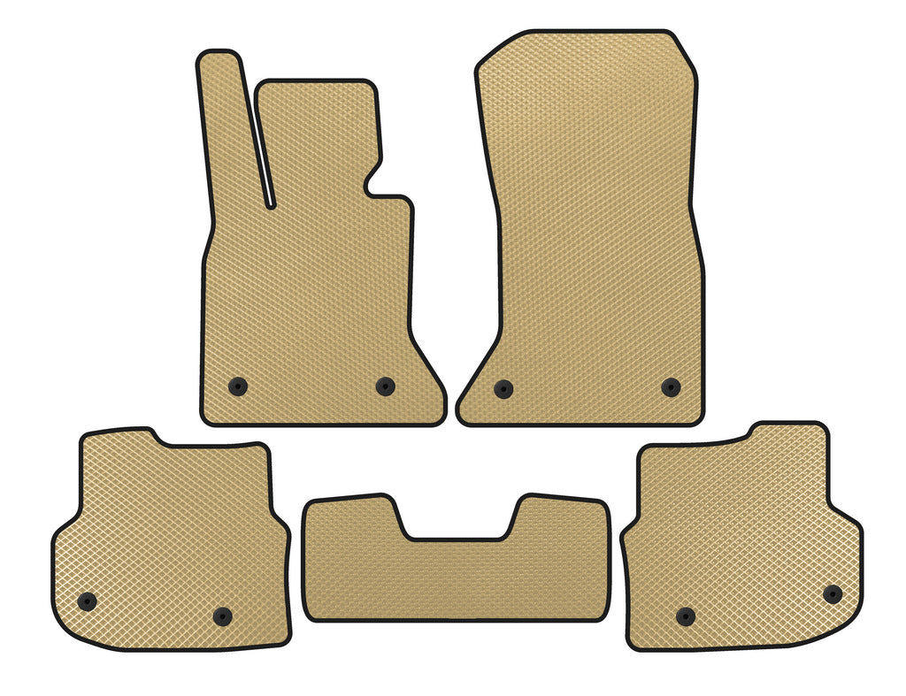 Floor mats 2010-2013 (EVA, beige) for BMW 5 Series F-10/11/07 2010-2016 - image 1