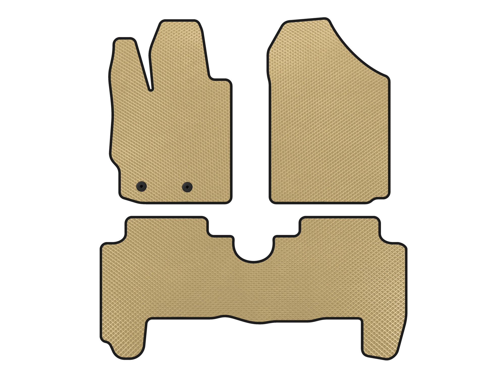 EVA Floor Mats (HB, 5-Door, Beige) for Toyota Yaris 2006-2011 - image 1