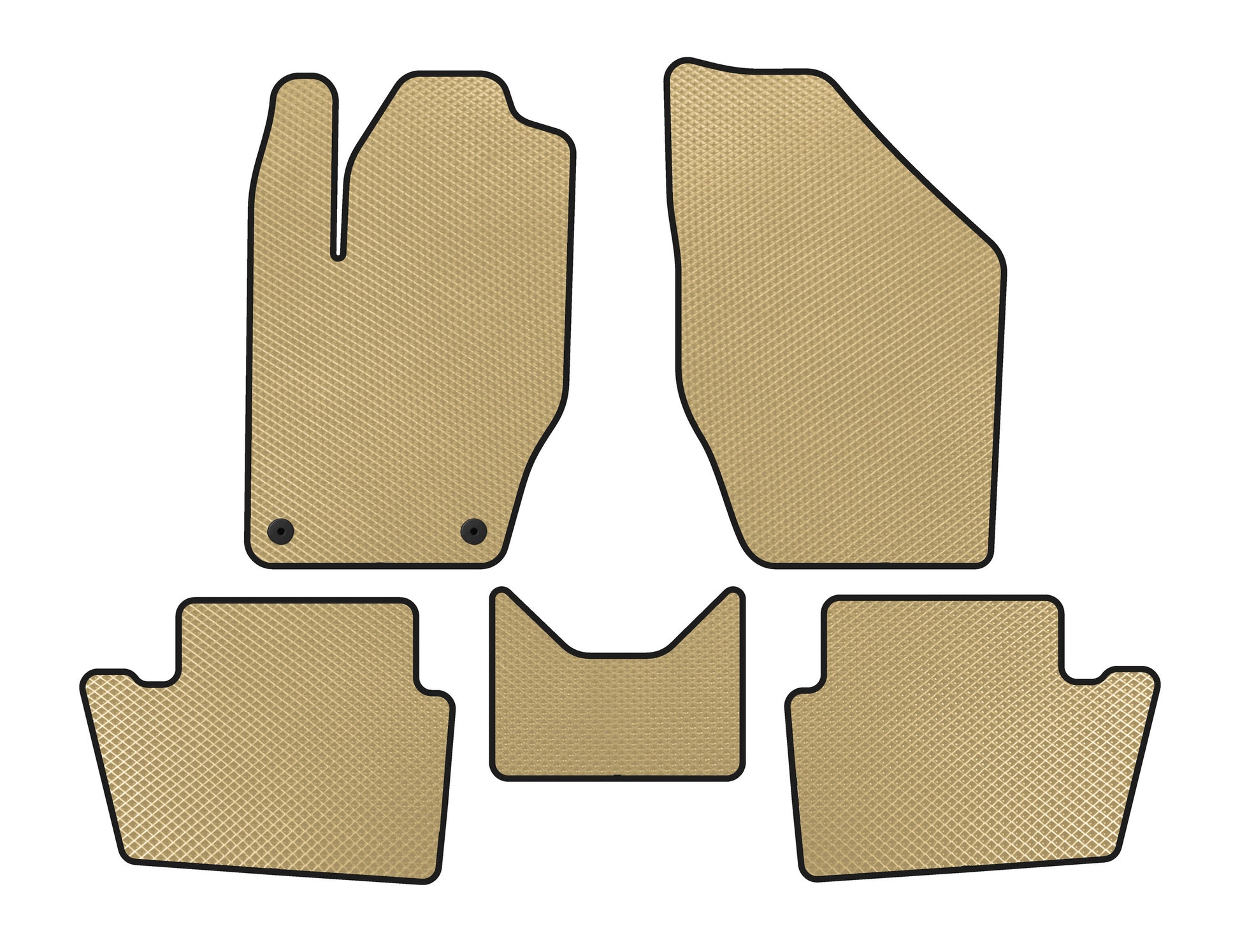 EVA Floor Mats (Beige) for Peugeot 408 2010-2018 - image 1