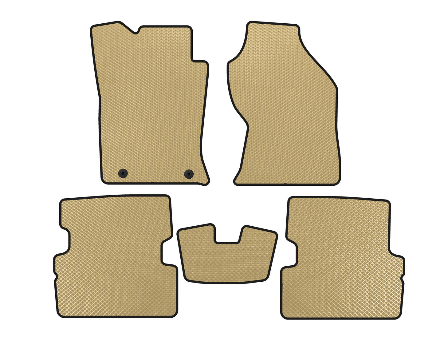 EVA Floor Mats (2001-2005, SW, Beige) for Ford Focus I 1998-2005 - image 1