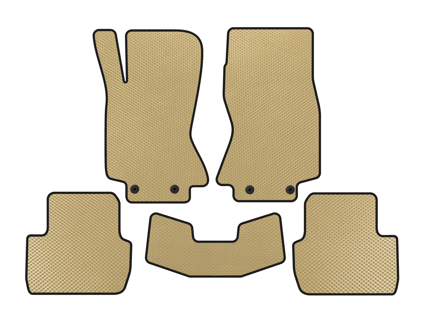 EVA Floor Mats (Beige) for Jaguar S-Type 1999-2008 - image 1