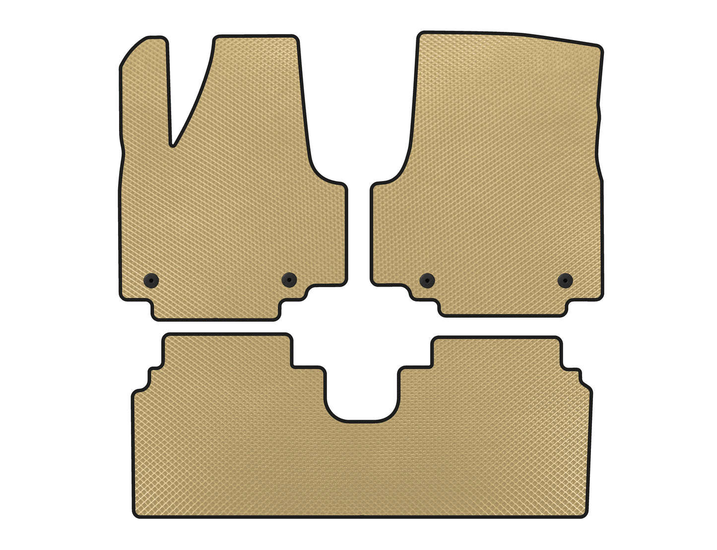 EVA Floor Mats (Electro, Beige) for Hyundai Ioniq 5 2021- - image 1