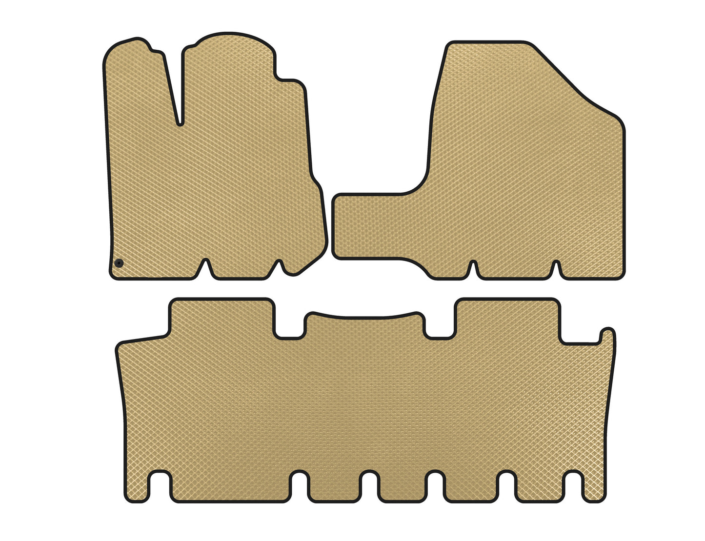EVA Floor Mats (2 Rows, Beige) for Toyota Sienna 2003-2009 - image 1