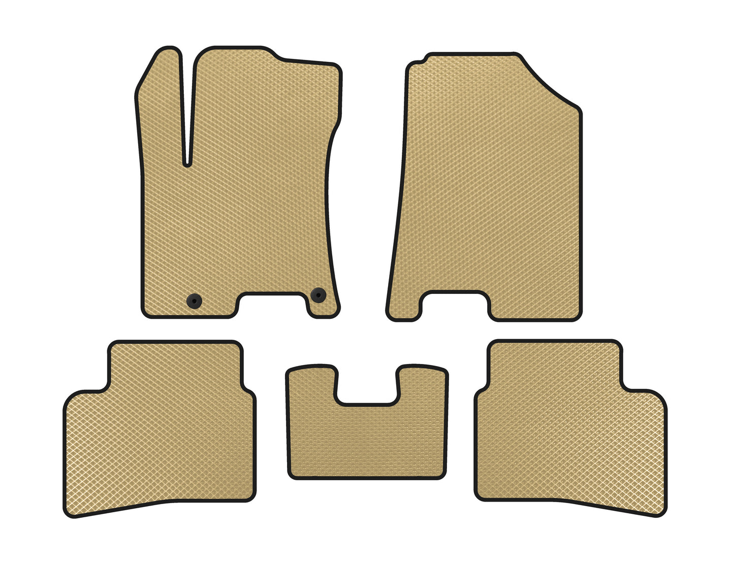 EVA Floor Mats (Beige) for Hyundai Venue 2019- - image 1