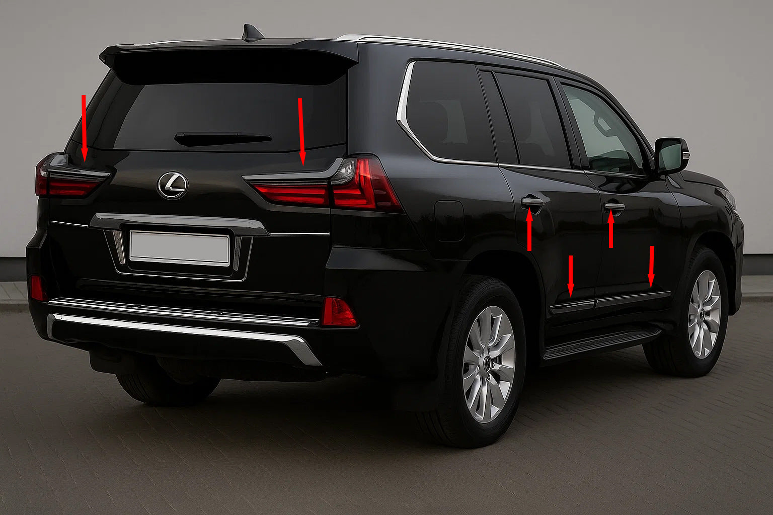 BlackEdition Body Kit (for TRD 2016+) for Lexus LX570/450d 2008-2022 - image 2