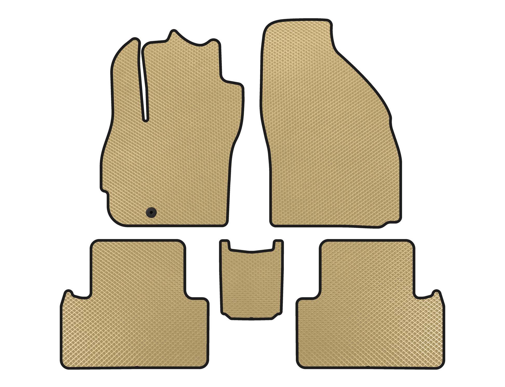 EVA Floor Mats (2 Rows, 7-Seater, Beige) for Mazda 5 2005-2009 - image 1