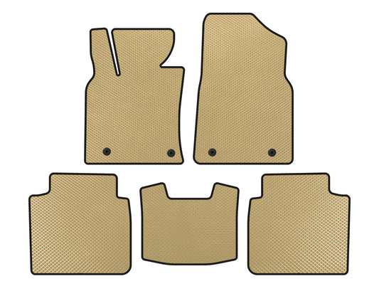 EVA Floor Mats (SD, Beige) for Lexus ES 2018- - image 1