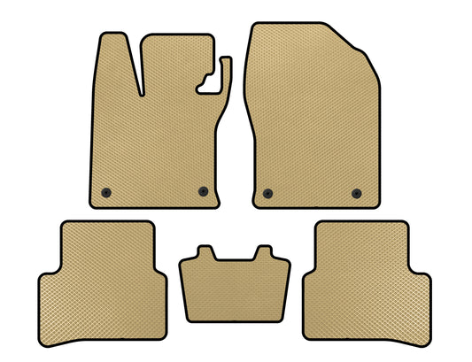 EVA Floor Mats (Hybrid, Beige) for Lexus UX 2018- - image 1