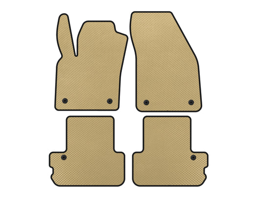 EVA Floor Mats (Cabriolet, Beige) for Volvo C70 2006-2010 - image 1