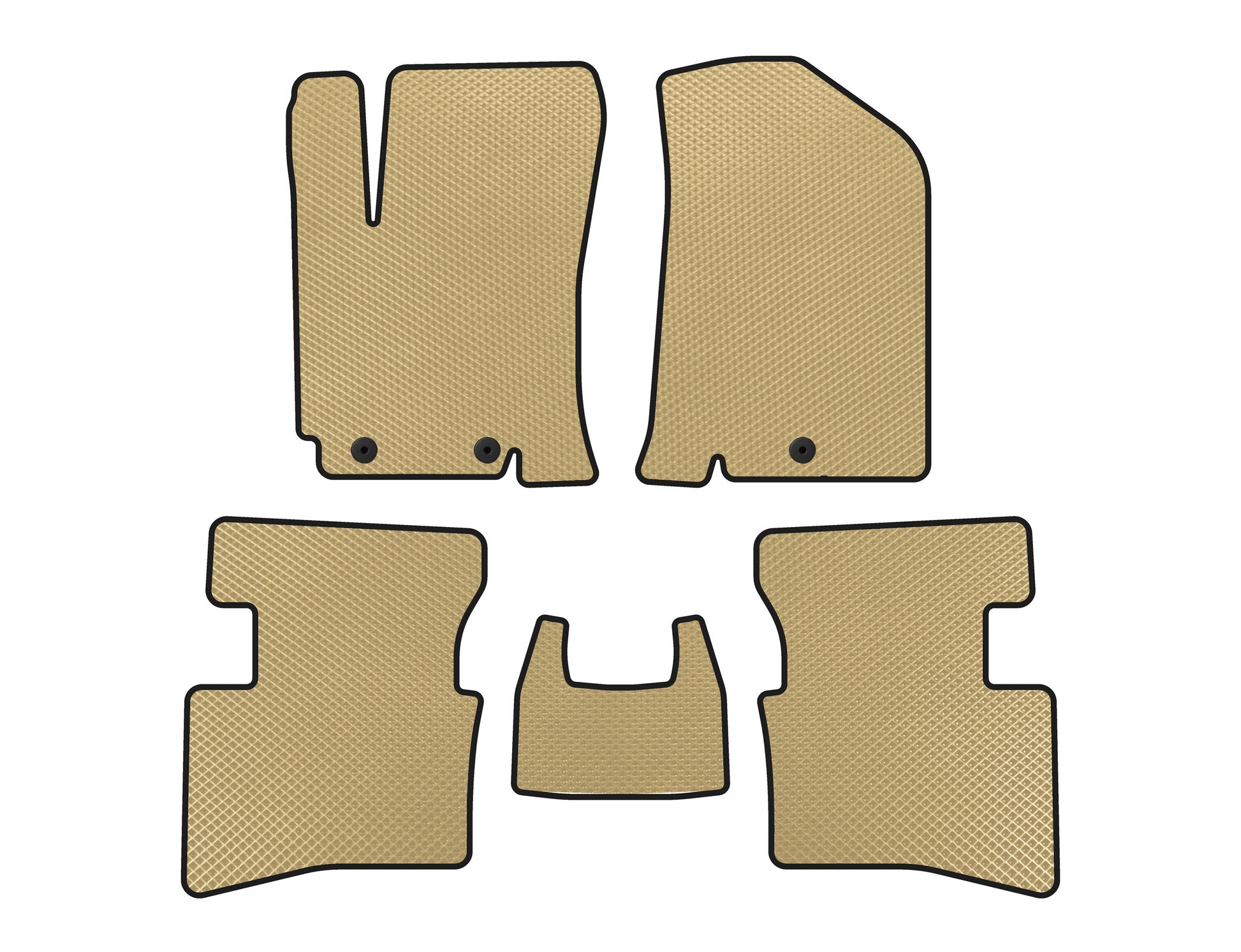 EVA mats (SD, Beige) for Kia Rio 2012-2017 - image 1