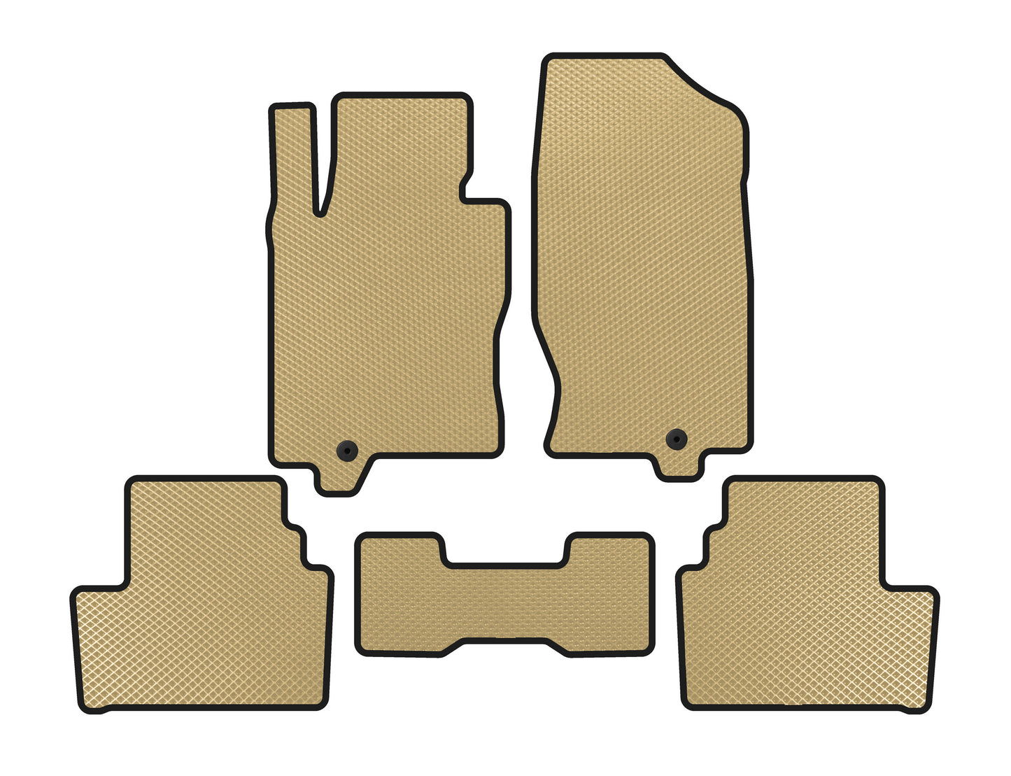 EVA Floor Mats (G35 S, Coupe, Beige) for Infiniti G25/G35/37 (V36/CV36) 2006-2015 - image 1
