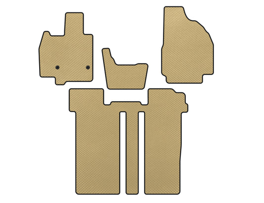 EVA Floor Mats (2 Rows, 6-Seater, Beige) for Toyota Previa 2006-2019 - image 1