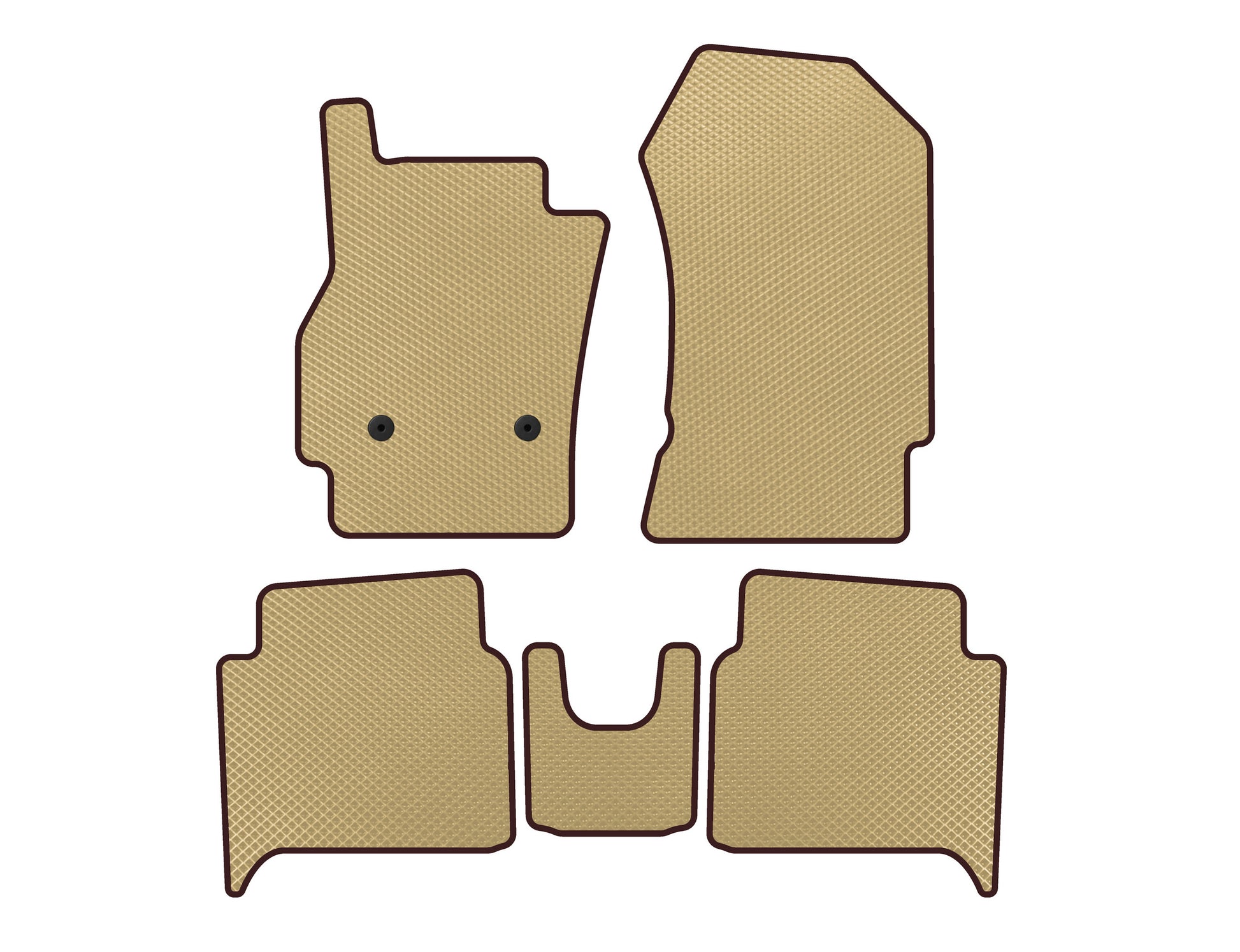 EVA Floor Mats (HB, Beige) for Renault Zoe 2012-2019 - image 1
