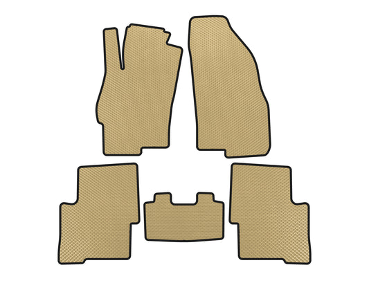 EVA Floor Mats (SD, Beige) for Fiat Linea 2006-2018 - image 1