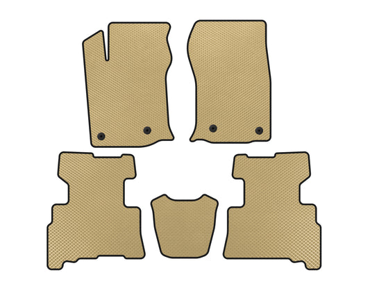 EVA Floor Mats (2 Rows, 2014-2024, 7-Seater, Beige) for Toyota 4Runner 2009-2024 - image 1