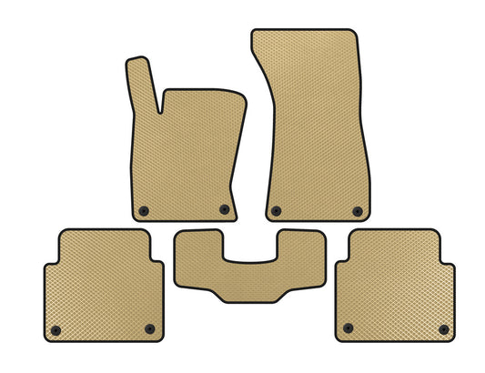 EVA Floor Mats (Short, Beige) for Audi A8 2002-2009 - image 1