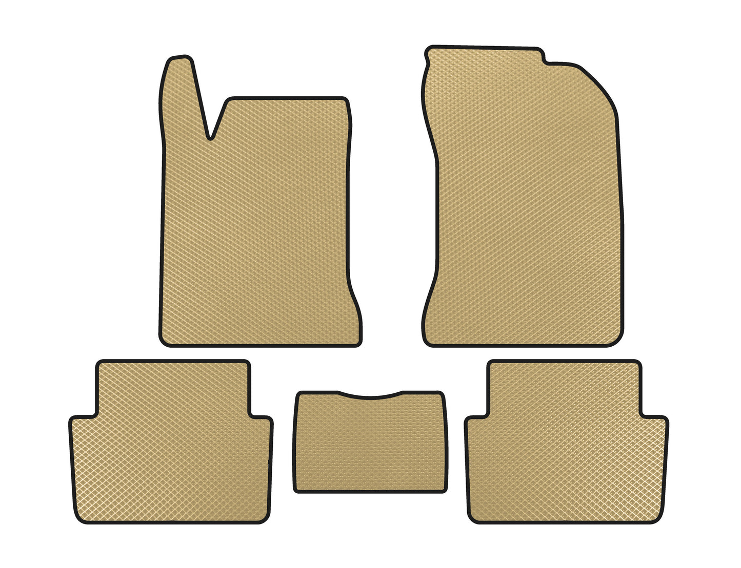 EVA Floor Mats (SW, Beige) for Renault Laguna 2001-2007 - image 1