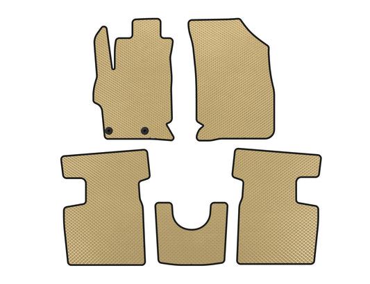 EVA Floor Mats (2017+, SD, Beige) for Peugeot 301 2012- - image 1