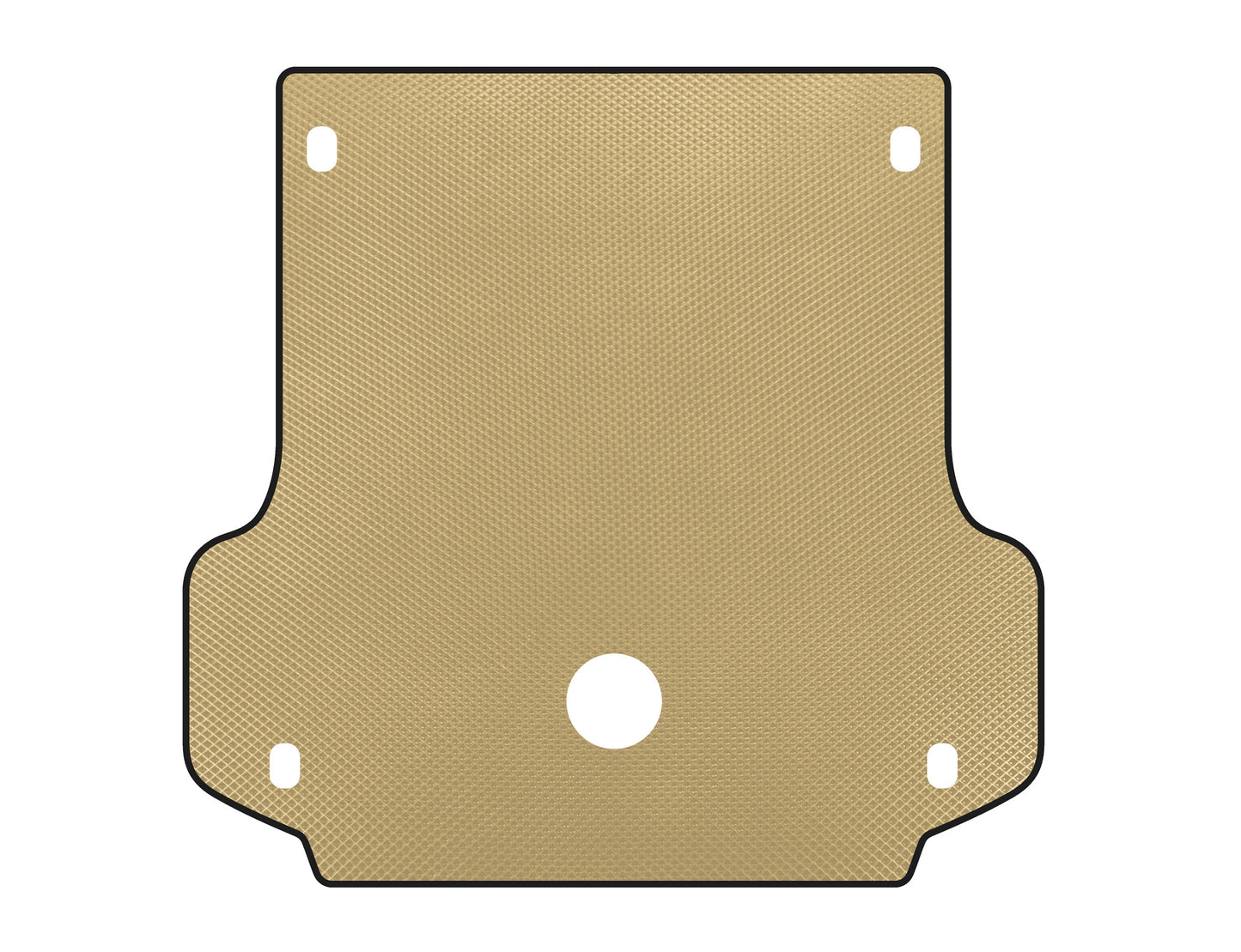 Trunk mat (2008-2013, Beige) for Mitsubishi Pajero Sport 2008-2015 - image 1