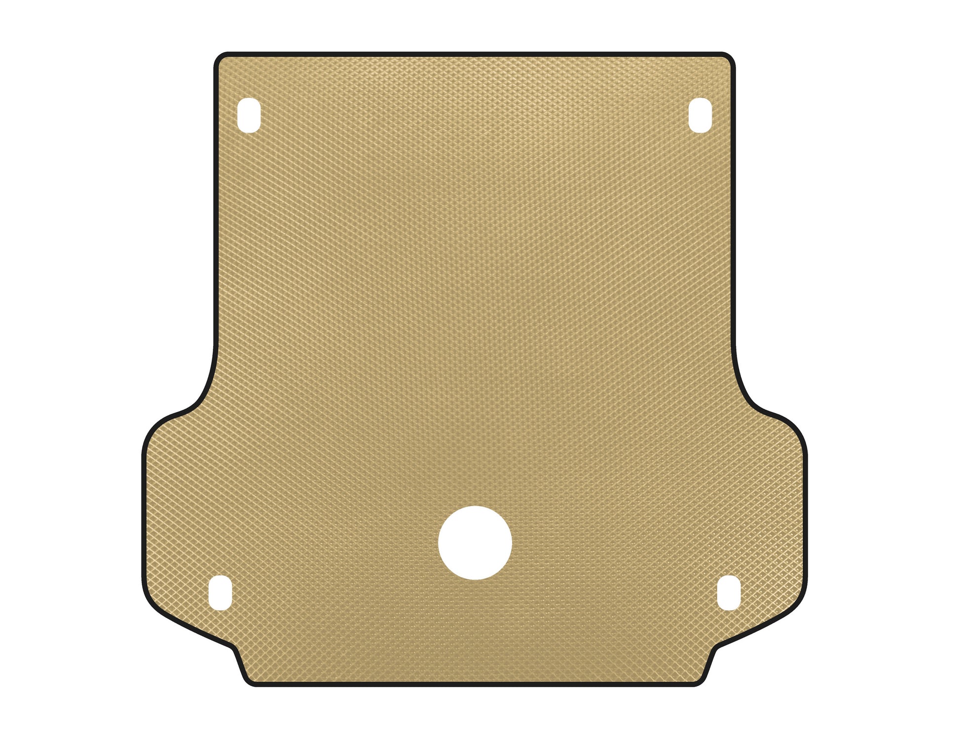 Trunk mat (2008-2013, Beige) for Mitsubishi Pajero Sport 2008-2015 - image 1