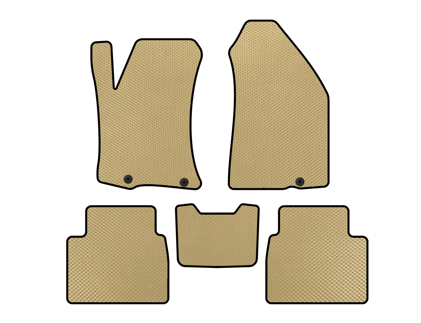 EVA Floor Mats (SD, Beige) for Nissan Altima 2012-2018 - image 1