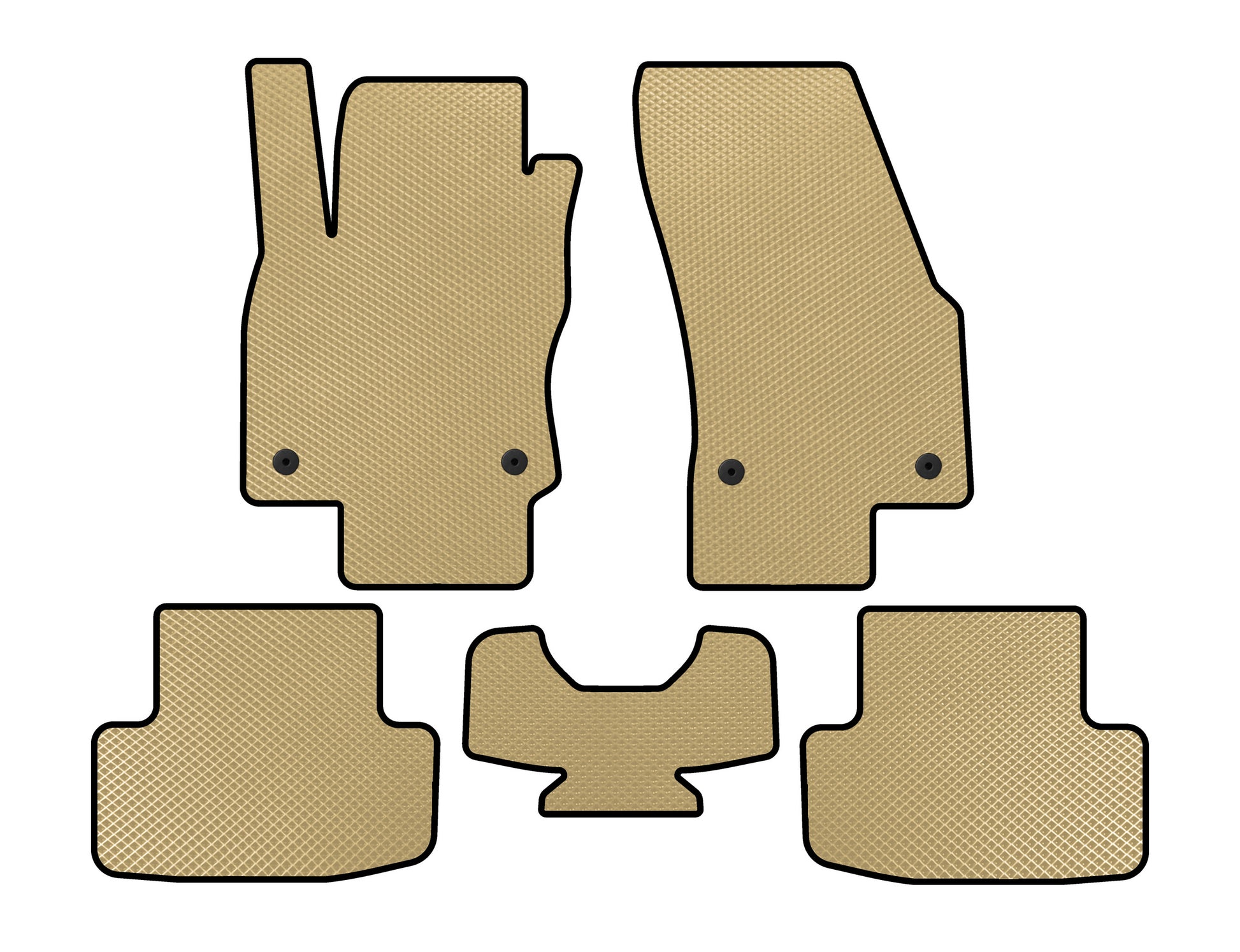 EVA Floor Mats (Beige) for Skoda Karoq 2018- - image 1