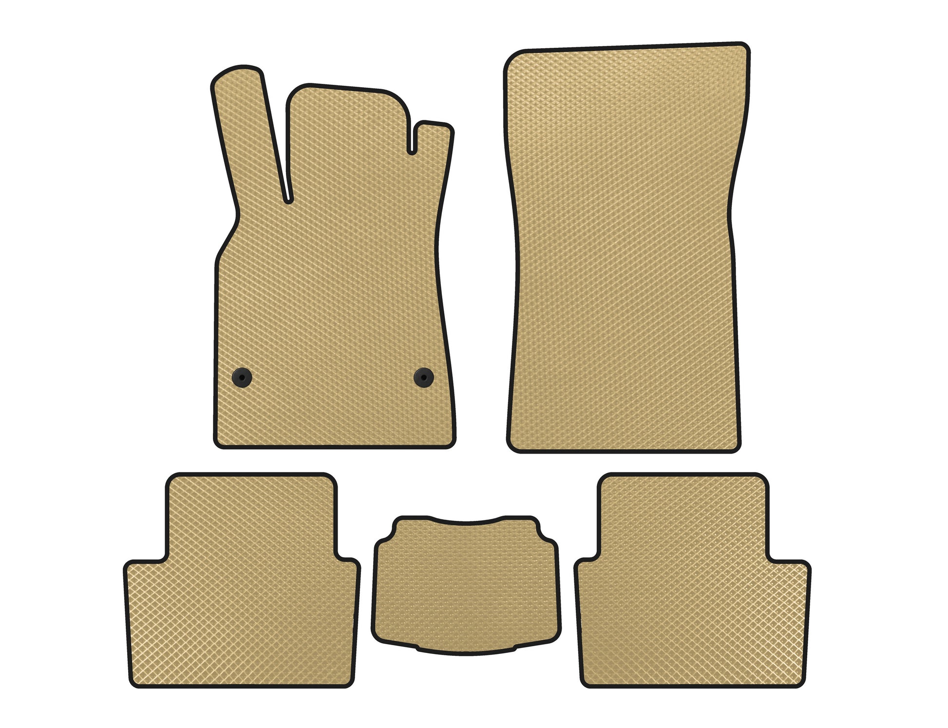 EVA Floor Mats (SD, Beige) for Renault Fluence 2009-2016 - image 1