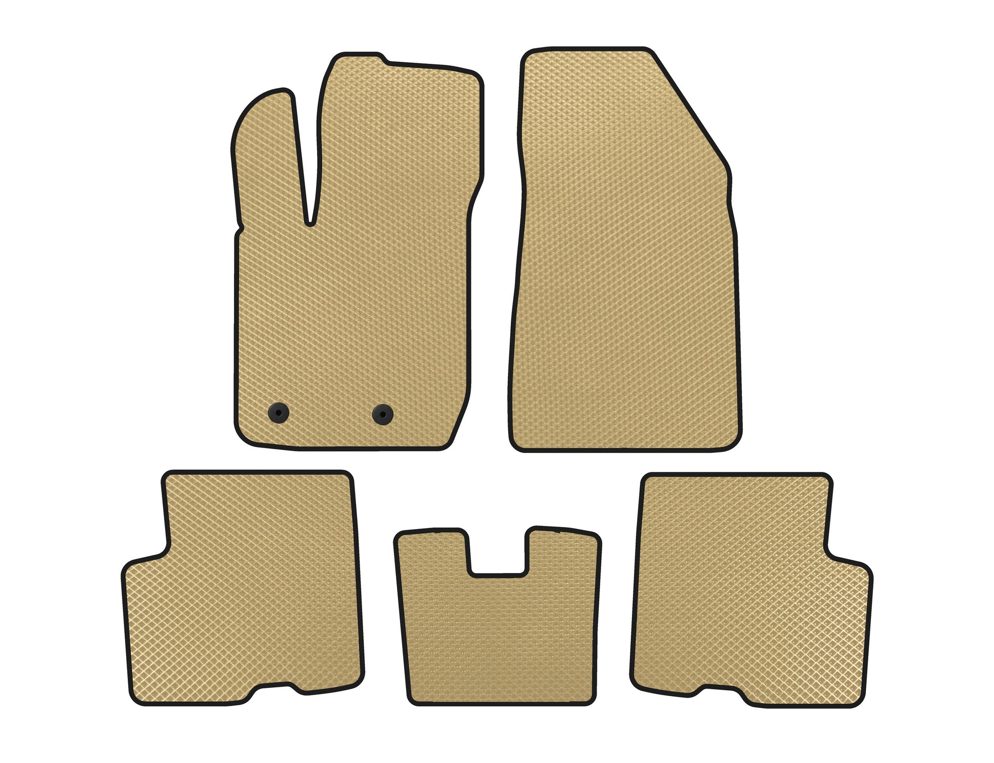 EVA Floor Mats (Front-Wheel Drive, Beige) for Renault Arkana 2019- - image 1