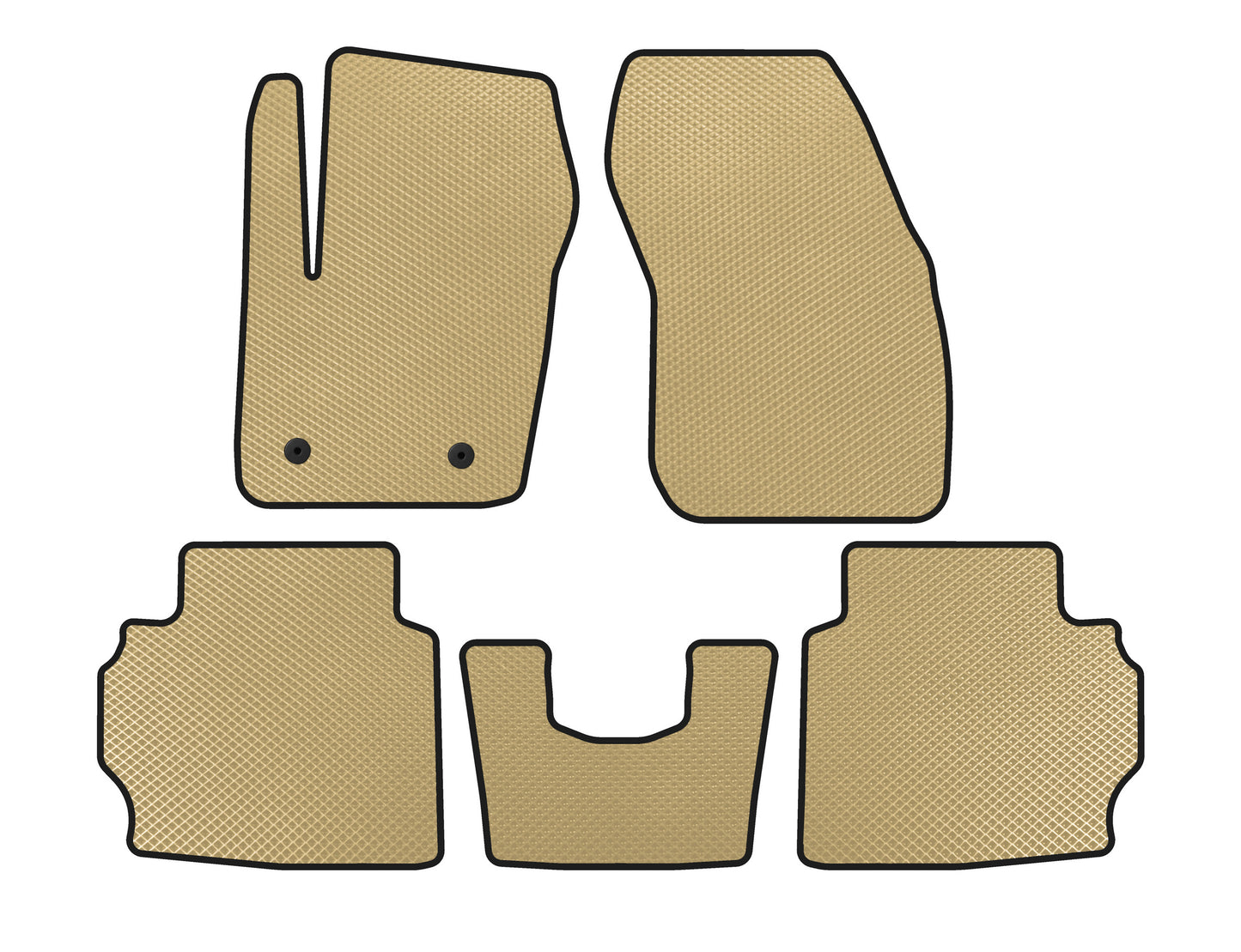 EVA Floor Mats (LB, Beige) for Ford Mondeo 2014-2022 - image 1