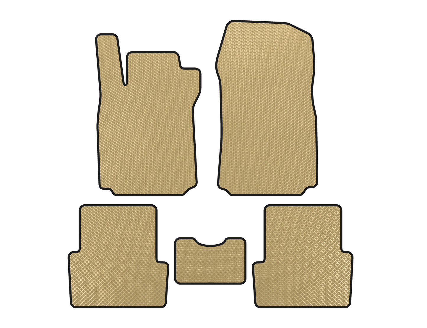 EVA Floor Mats (Beige) for Renault Modus 2005-2012 - image 1