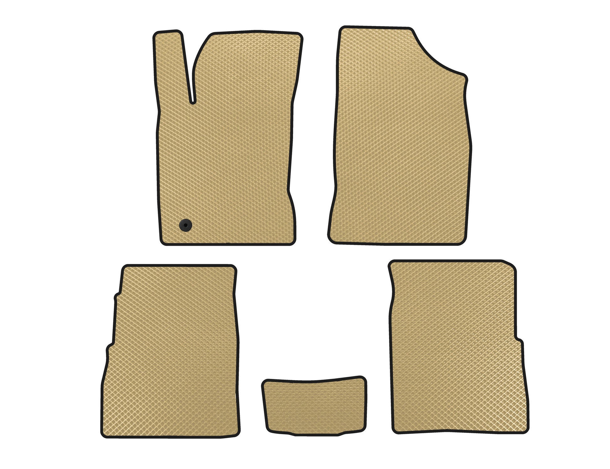 EVA Floor Mats (Hatchback, 5-Door, Facelift, Beige) for Chrysler PT Cruiser 2000-2010 - image 1