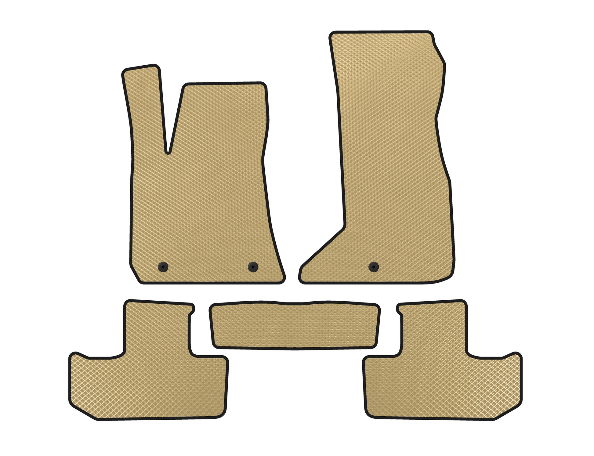 EVA Floor Mats (Coupe, Beige) for Dodge Challenger 2008-2023 - image 1