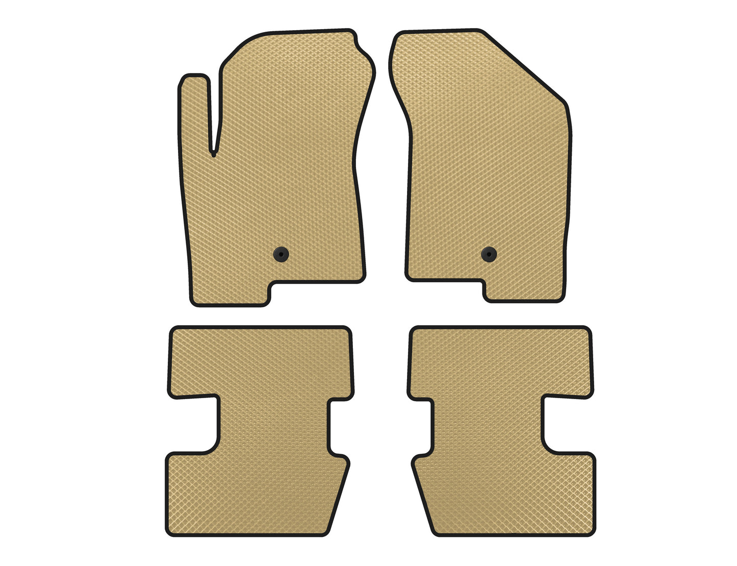 EVA Floor Mats (2011-2016, Beige) for Jeep Compass 2006-2016 - image 1