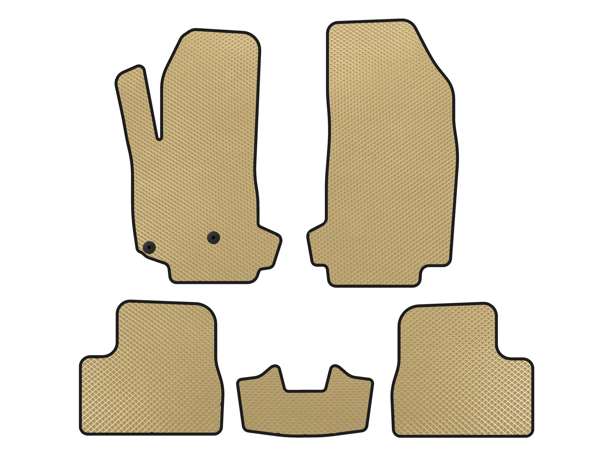 EVA Floor Mats V-2 (Beige) for Citroen DS-3 2009-2016 - image 1