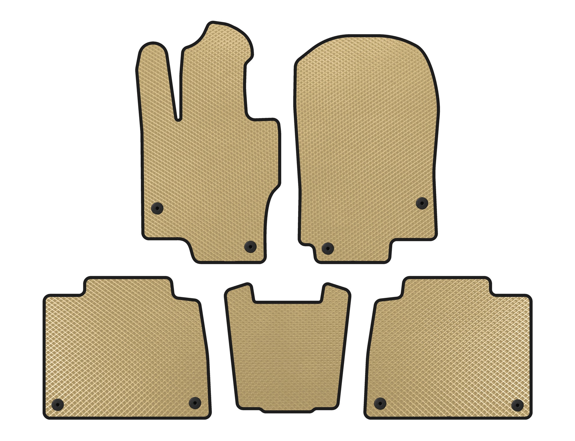 EVA Floor Mats (Beige) for Mercedes GLE W167 2018- - image 3