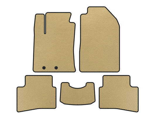 EVA Floor Mats (2017-2019, Beige) for Kia Stonic 2017- - image 1
